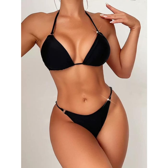 Sexy Black Underwear Swim Wear Set