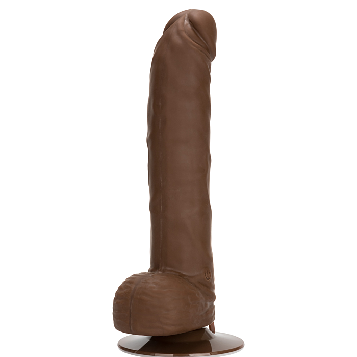 Δονητής με βεντούζα 10 λειτουργιών Silicone G- Emperor, καφέ