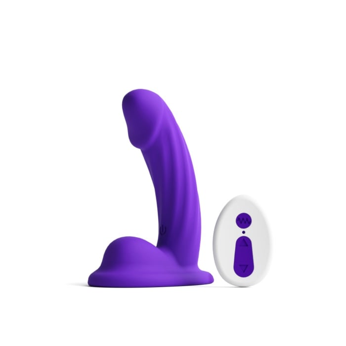 COLOURS CURVE VIBRATING 5 INCH DILDO PURPLE