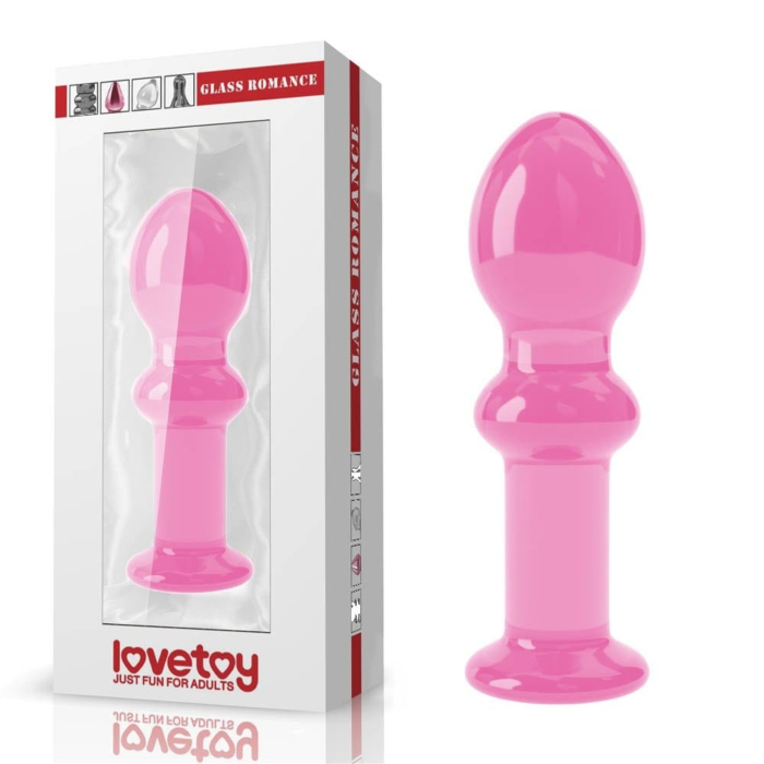 4.5" Glass Romance Pink GS14