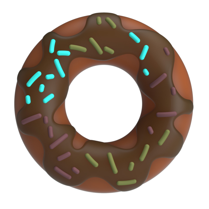 Pretty Love Choco Super Donut Silicone Cock Ring