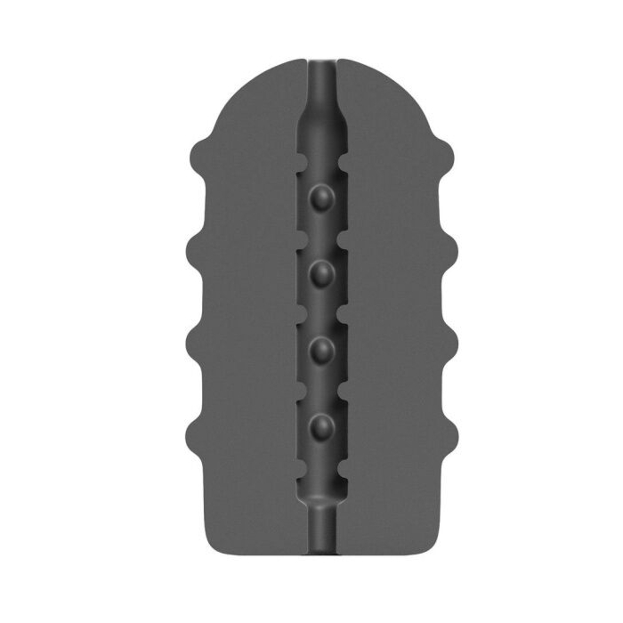 All Black - Bumpy Ribbed Hand Stroker