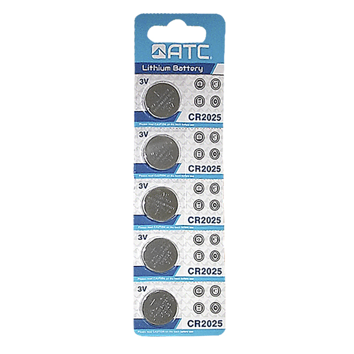 Watch Batteries - Alkaline  ATC CR2025 (5pcs)