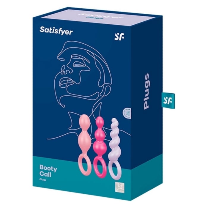 Πολύχρωμο Σετ Πρωκτικών Σφηνών Satisfyer Booty Call