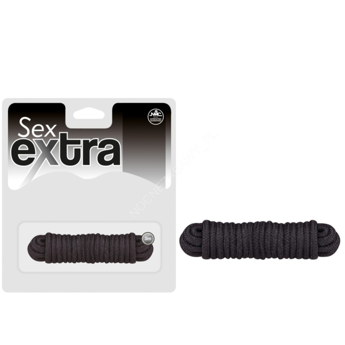 SEX EXTRA - LOVE ROPE 3m Black