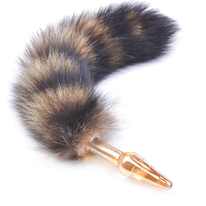 Glass Buttplug Fox Tail Small