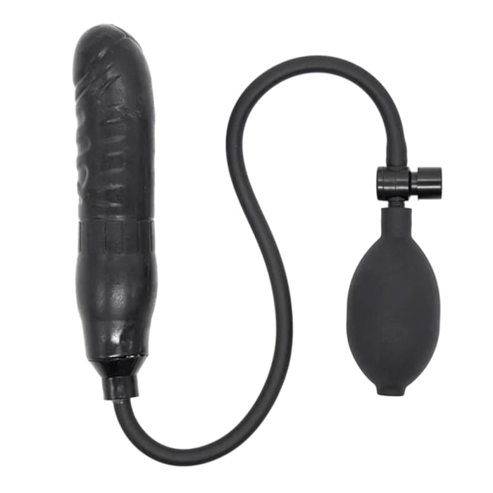 Φουσκωτό Dildo Μαύρο