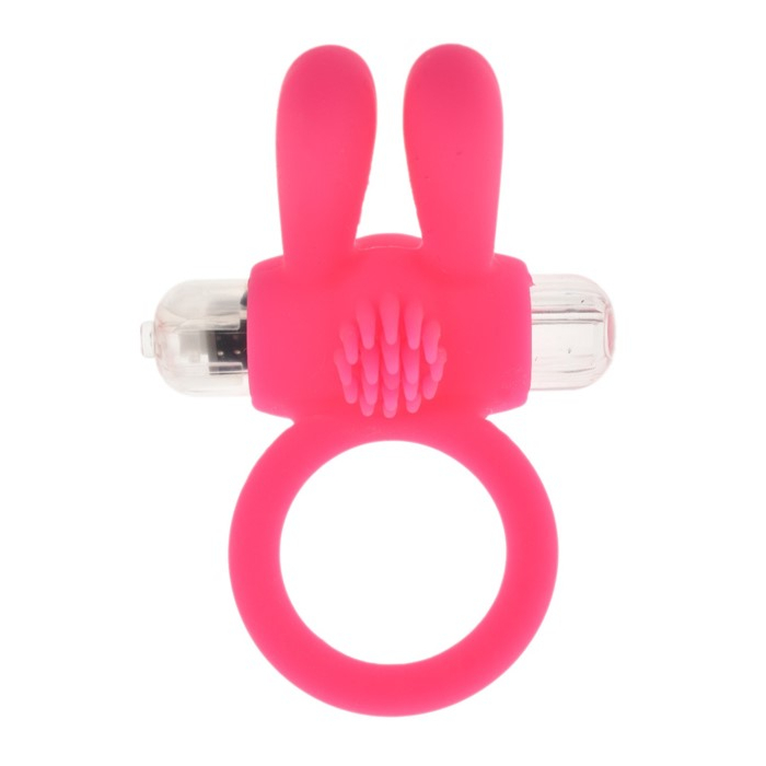 PASSION LABS PINK VIBRATING BUNNY PENIS RING