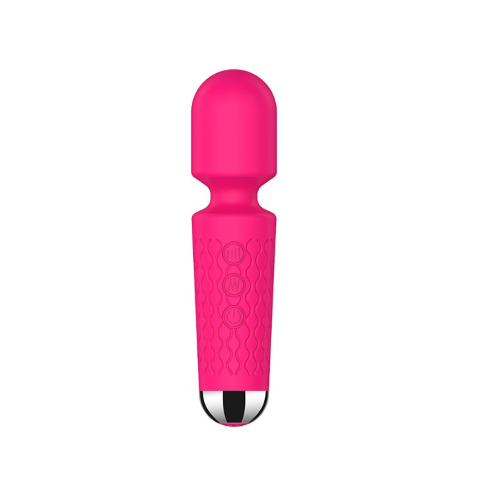 Επαναφορτιζόμενος Δονητής Μασάζ Nova Wand Massager με 20 Λειτουργίες Δόνησης 15cm - Ροζ