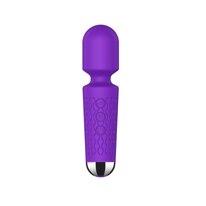Επαναφορτιζόμενος Δονητής Μασάζ Nova Wand Massager με 20 Λειτουργίες Δόνησης 15cm - Μωβ