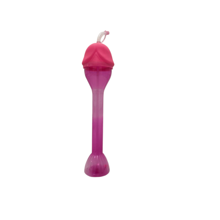 Big Bottle with Straw, Penis Cap, 500 ml