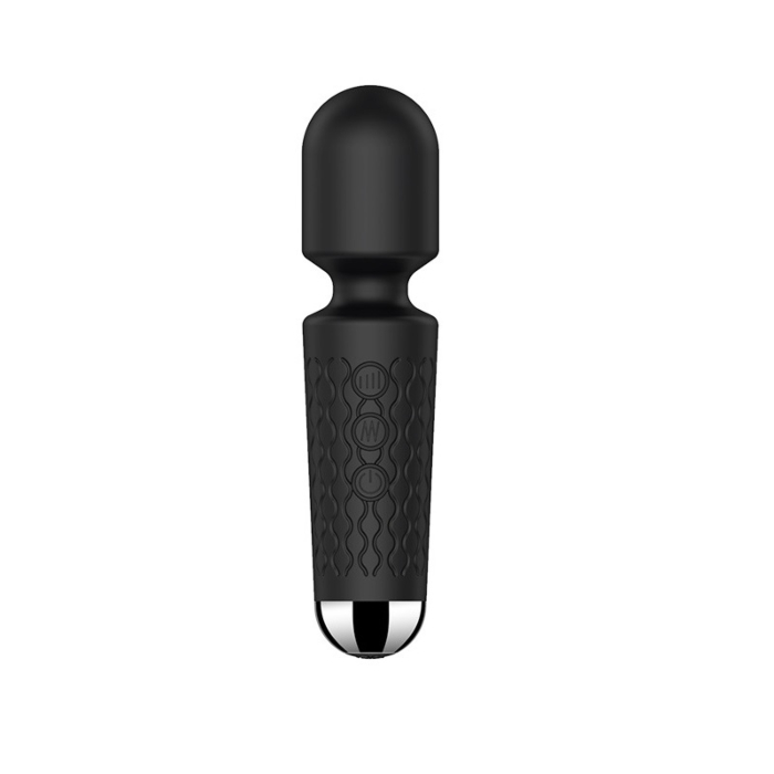 Επαναφορτιζόμενος Δονητής Μασάζ Nova Wand Massager με 20 Λειτουργίες Δόνησης 15cm - Μαύρος
