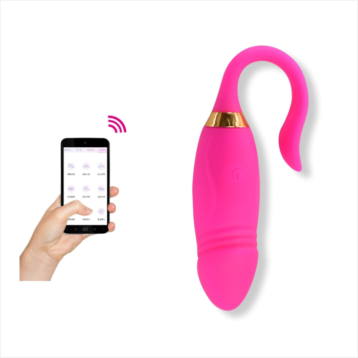 Δονούμενο Κολπικό Αυγό Σιλικόνης Cruz με Bluetooth Control & Free App - Ροζ