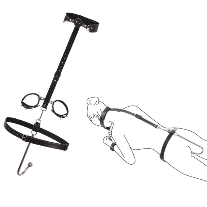Hard Bondage Restraint System, Black