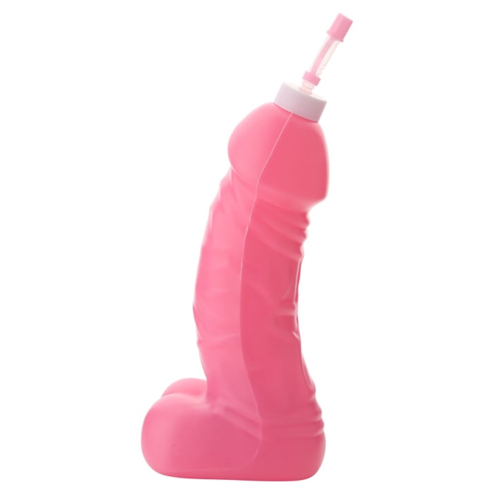 Container with Straw, Penis Shape, 600 ml