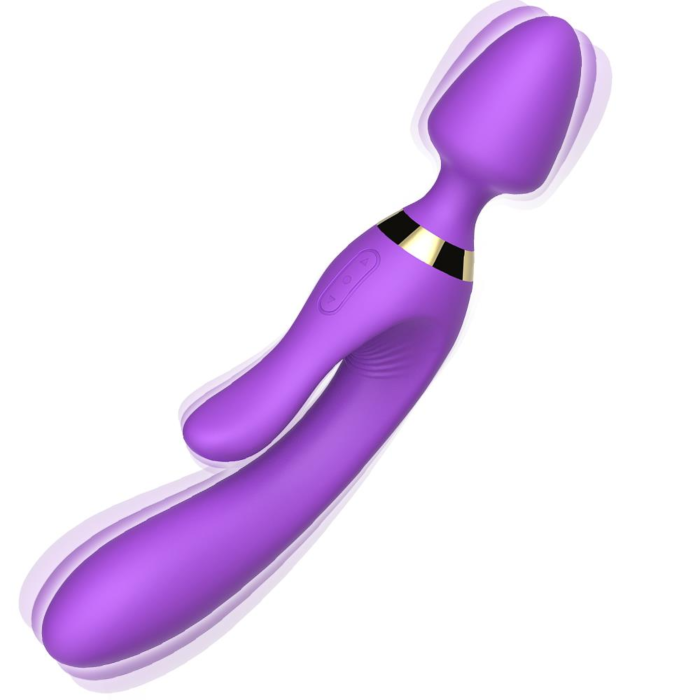 Elegant 2 σε 1 Magic Wand Δονητής Κουνελάκι - Μωβ