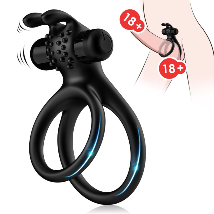 Δονούμενο Δαχτυλίδι Πέους Stay Hard Cock Ring - Μαύρο