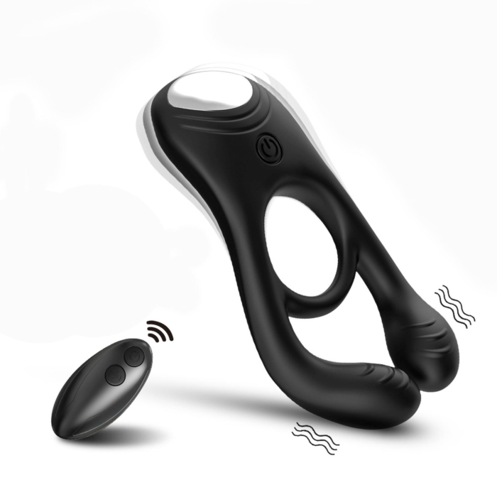 Veyron Vibrating Cock Ring with Remote Control – 9 Functions – Black