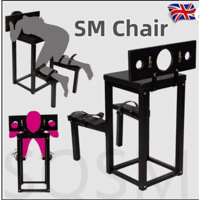 Sex Furniture - Chair BDSM Bondage Handcuffs Ankle Cuffs