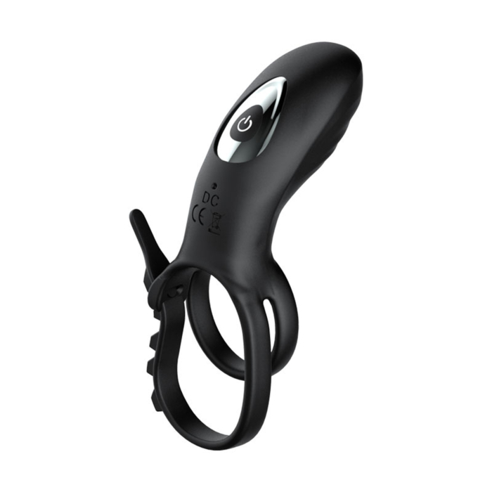 Adjustable Double cockring with remote Control