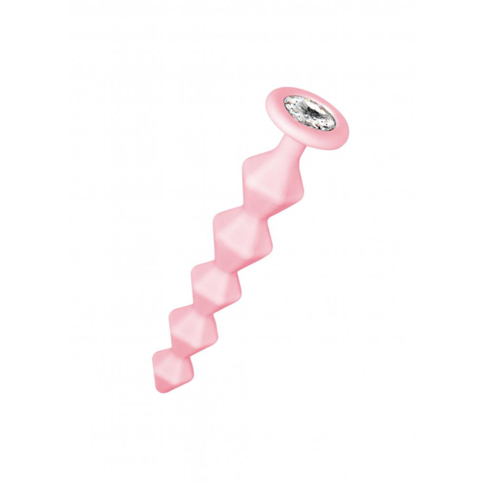 Anal bead with crystal Emotions Chummy Pink