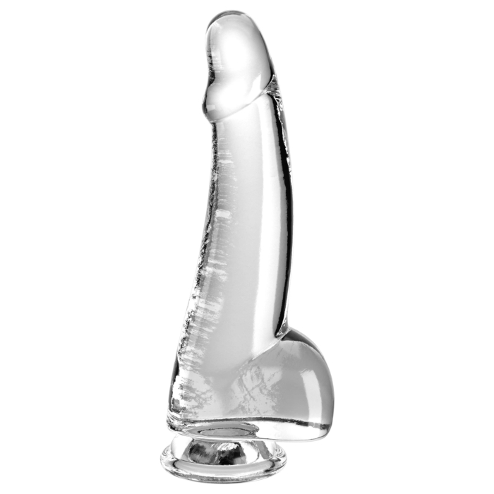 King Cock Clear 7.5" Cock With Balls