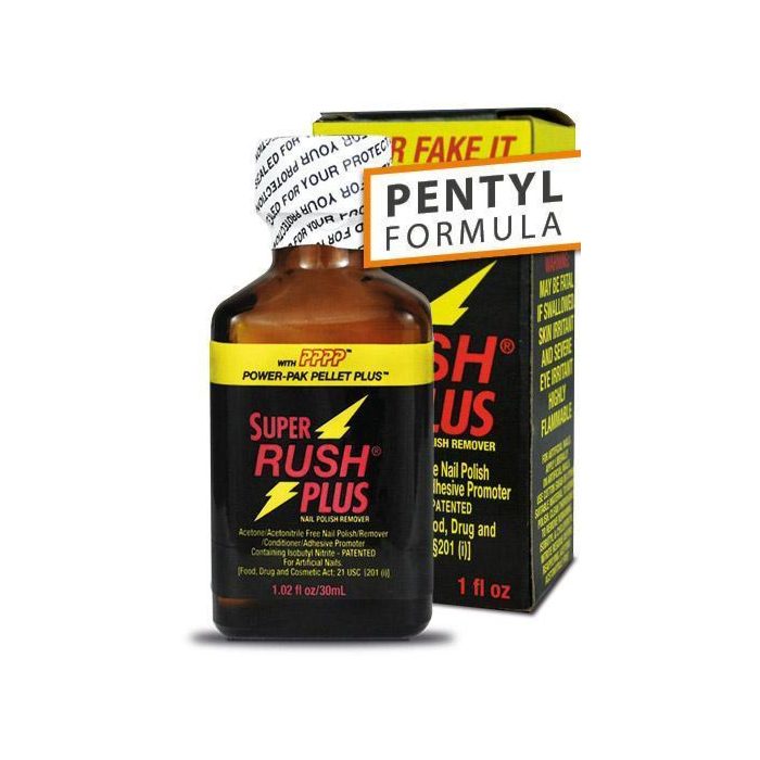 Poppers Leather Cleaner Super Rush Plus Black Pentyl 25ml