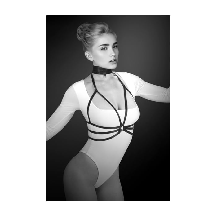 fetish choker harness