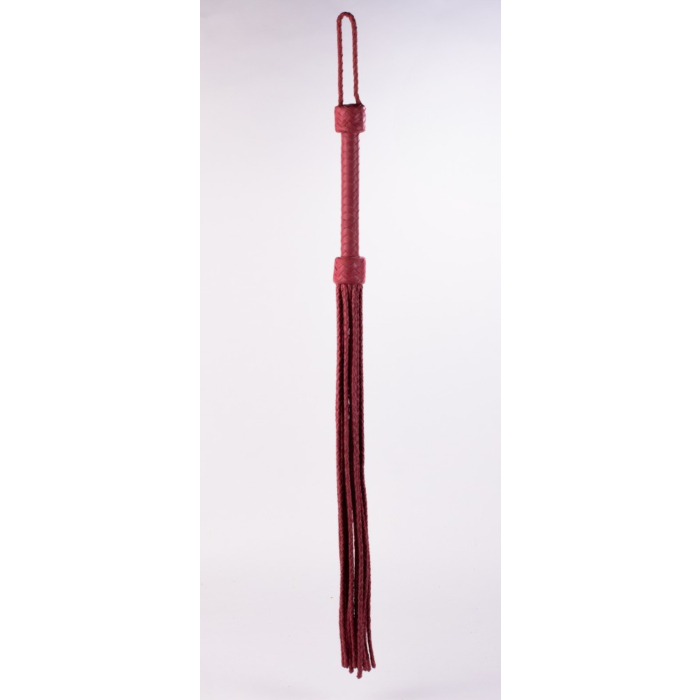 Kid Handle Kid Leather Braided Tails Pink