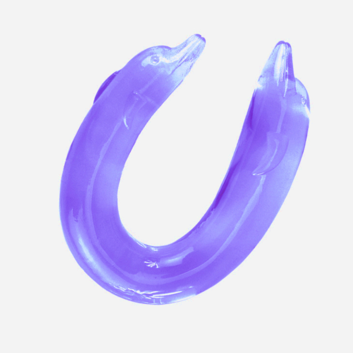 Διπλό Ομοίωμα Πέους Dolphin Double Dildo - Μπλε