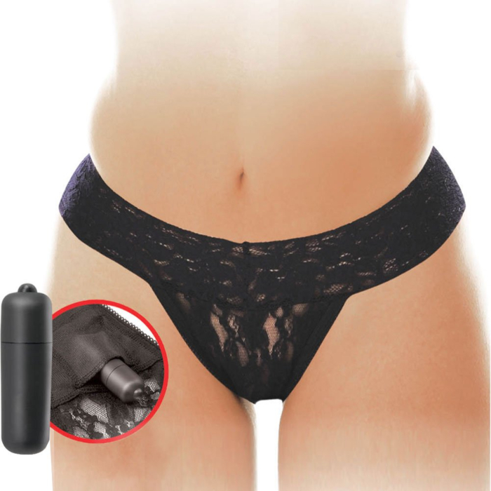 Εσώρουχο με δονητή Fetish Fantasy Series Hanky Spank Me Vibrating Μαύρο