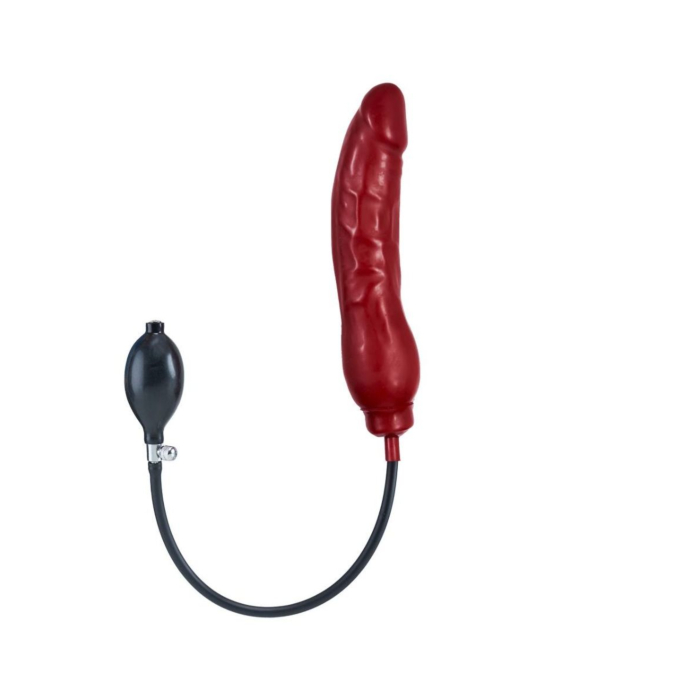 Inflatable Solid Dildo - Red XL