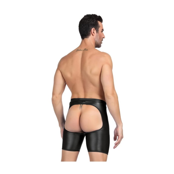 black wetlook boxer briefs 