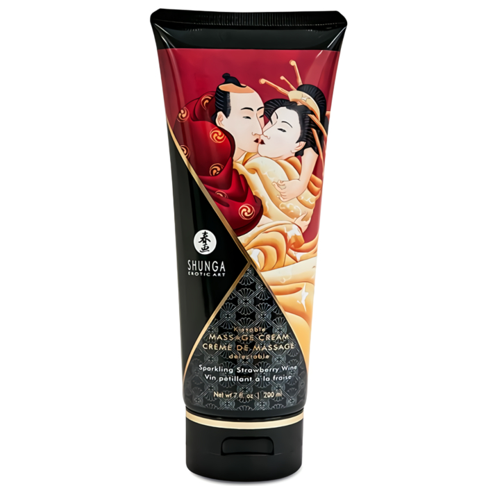 Κρέμα Μασάζ Γεύση Κρασί Φράουλας Kissable 200ml