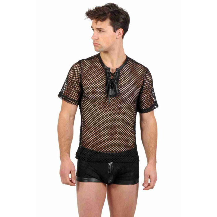 Mens Net Top - Black 