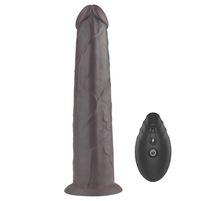 Lovetoy Διπλό Σιλικόνης Ροτέιτορ Καφέ, 25cm