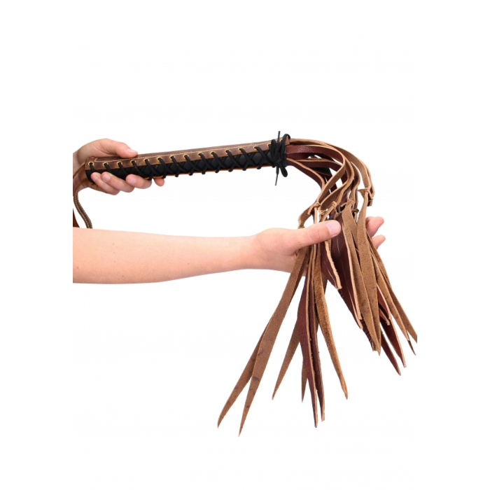 Μαστίγιο Stylish Leather Tails Whip με Λαβή 84 cm - Shots Media