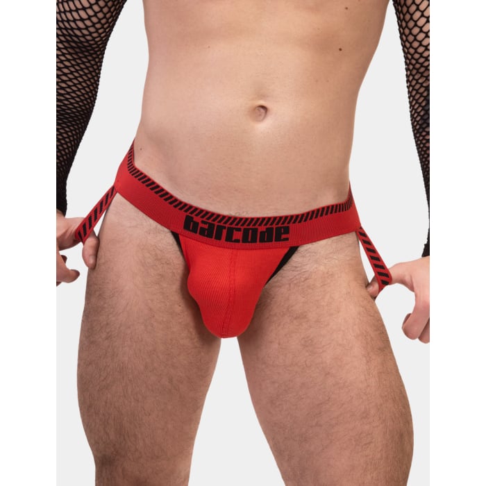 Barcode Berlin Jock Kavan - Κόκκινο-Μαύρο S 