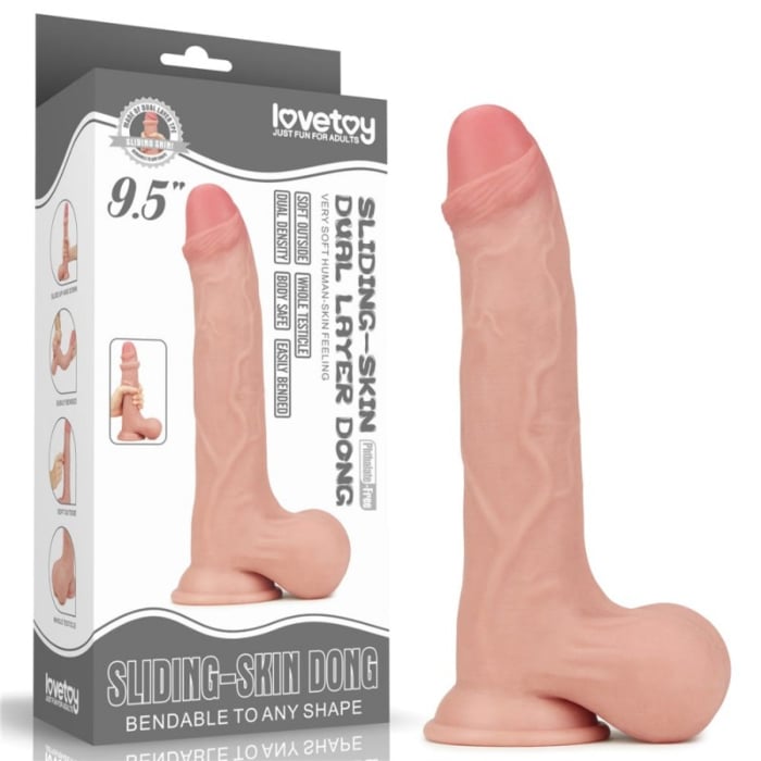 Sliding Skin Dual Layer Dong - Whole Testicle