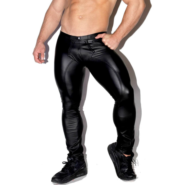 MEN'S ZIP PANTS BLACK L