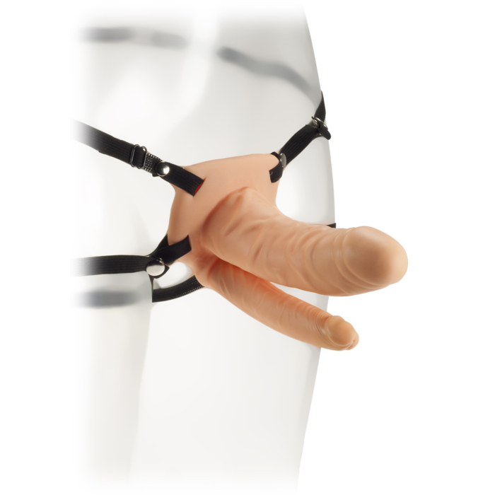 The Extender Διπλό Ανδρικό Strap-On Ομοίωμα Με Κενό Kinx