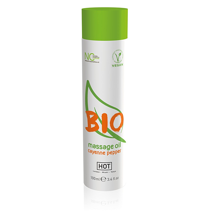 Λάδι για ερωτικό μασάζ, Hot Bio Massage Oil Cayenne Pepper 100ml
