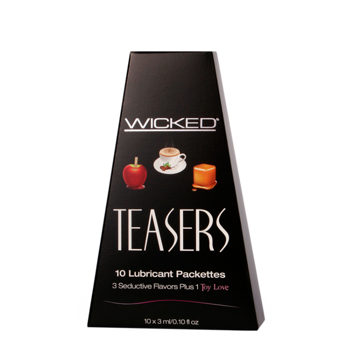 Wicked Sensual Care Flavoured 10 Pack Sampler Box Black 3ml
