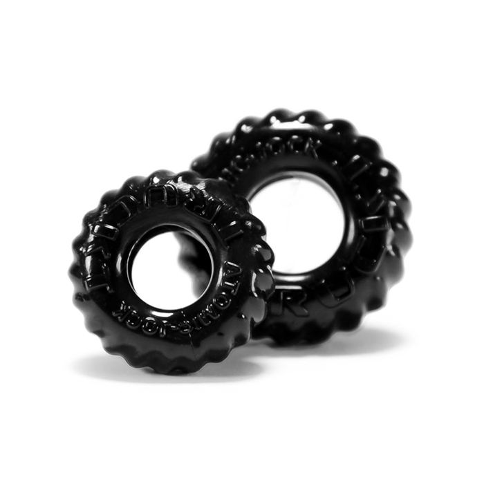 Σετ x2 Μαύρων Δαχτυλιδιών Πέους Truckt - Oxballs