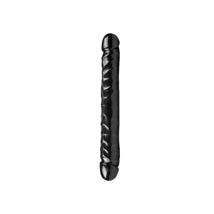 Doc Johnson Jr Veined Double Header Black 12in