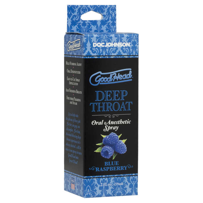Αναισθητικό Σπρέι Irresistible Blue Raspberry Deep Throat Spray - Goodhead