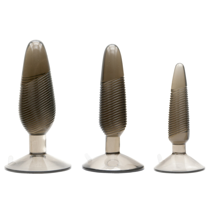 Kinx Twisted Smoke Butt Plug Set Smoke