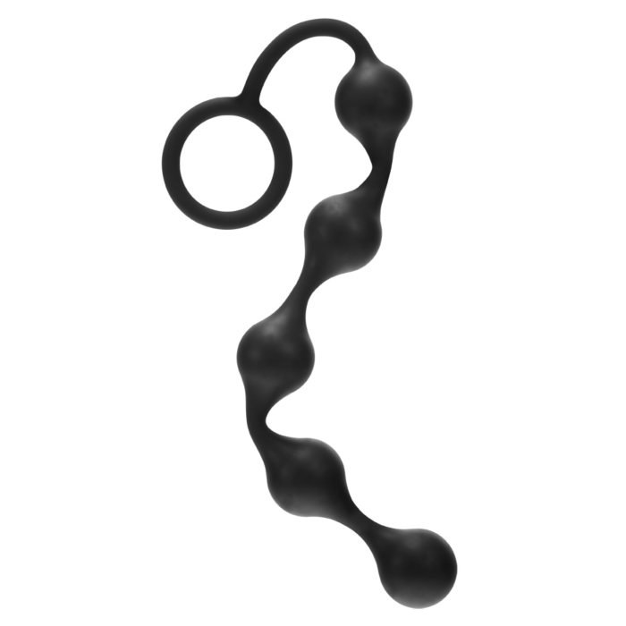 Kinx Onyx Silicone Anal Beads Black OS