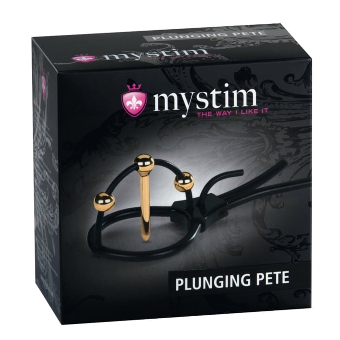 Plunging Pete Corona Strap with Urethral Sound Mystim