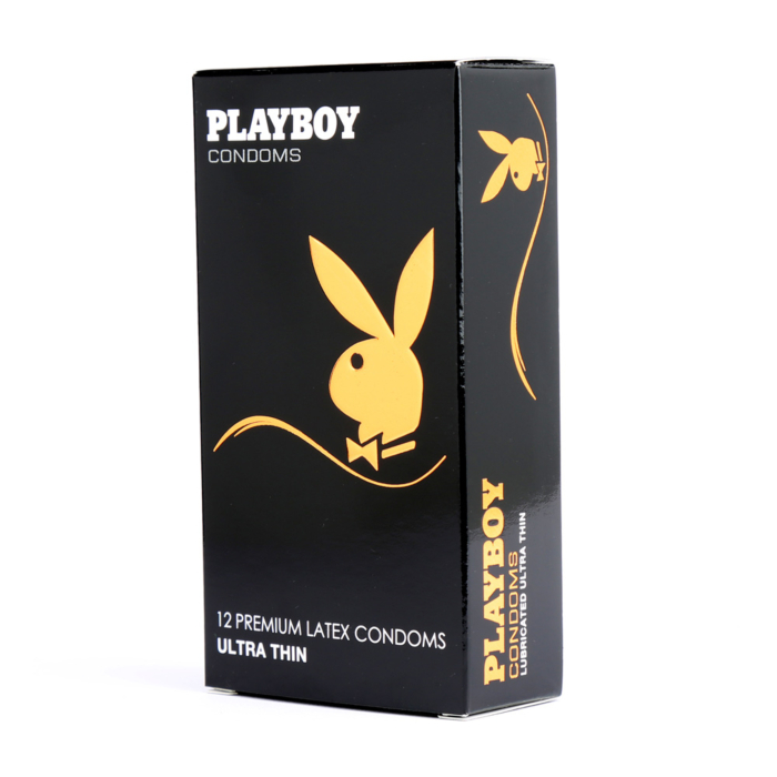 Playboy Ultra Thin Condom 12 Pack Transparent Standard